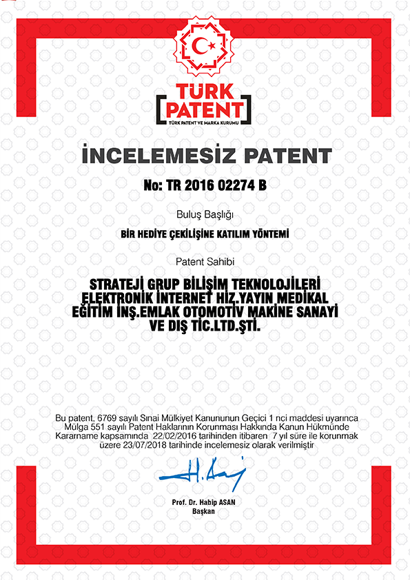 Nevo SMRP — Patentler